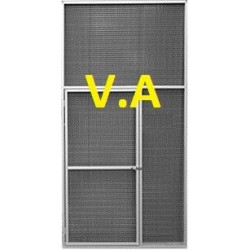 Kit Panneau de volière 1mx2m + Porte de 160x60cm - Grillage 13x13mm