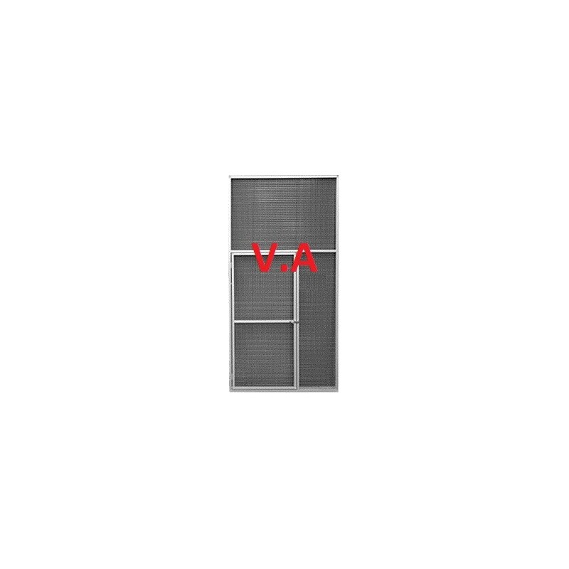 Kit Panneau de volière 1mx2m + Porte de 160x60cm - Grillage 25x25mm