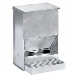 Mangeoire Anti-Gaspillage 2 trous - Perruches et Grandes Perruches