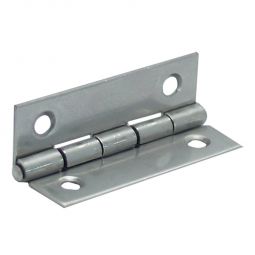 2 x Charnières rectangulaires - Inox - 40 x 25mm