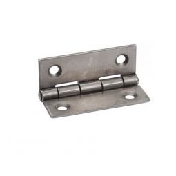 2 x Charnières rectangulaires - Acier Zingué - 50 x 30mm