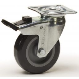 Roulette pivotante + Frein - Diam : 50mm