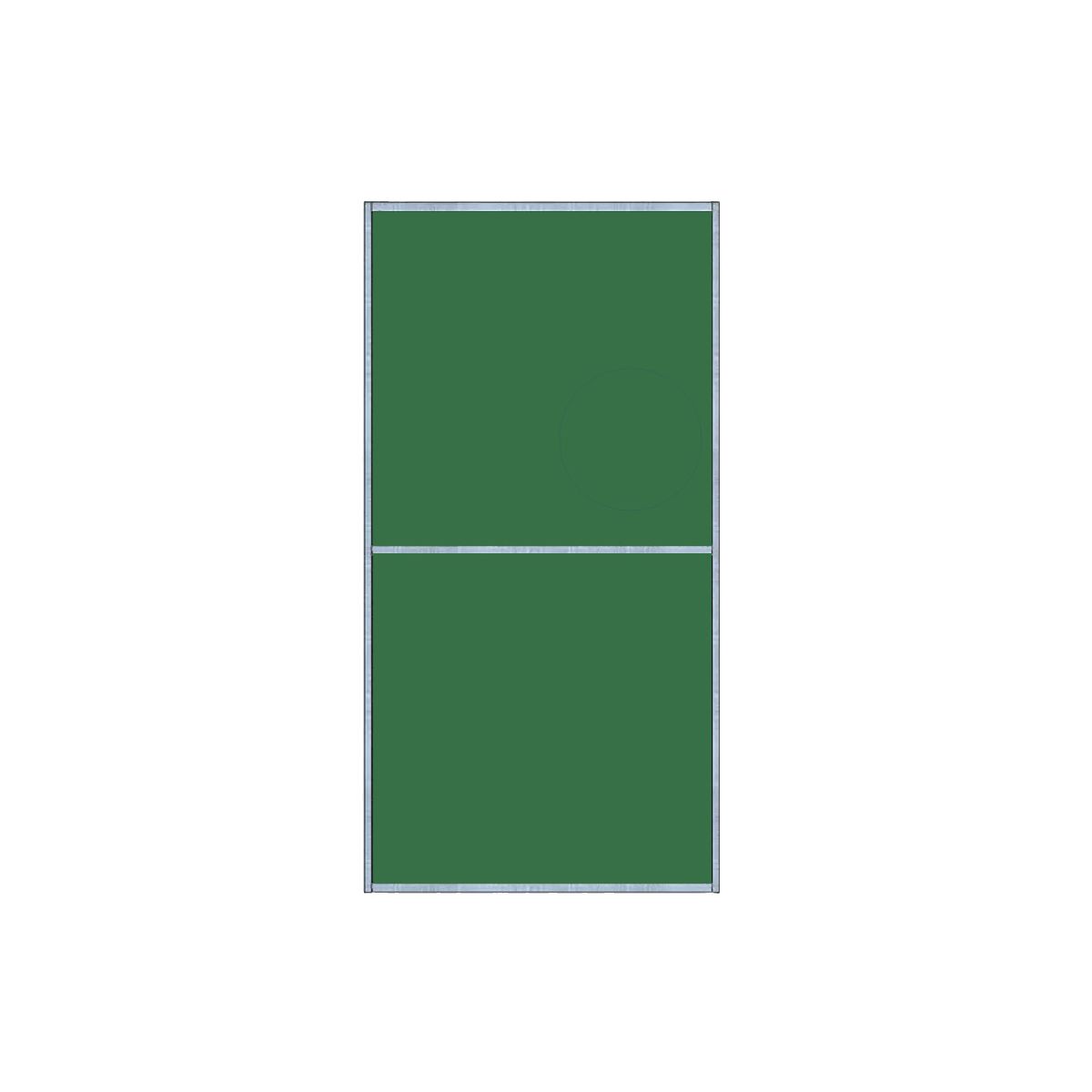 Panneau de volière 1mx2m - Tôle Galvanisée - Vert Mousse