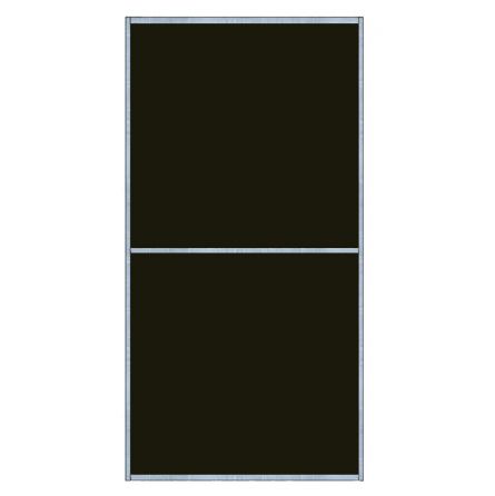 Panneau de volière 1mx2m - Tôle Galvanisée - Noir