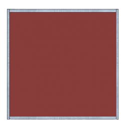 Panneau de toit pour volière de 1mx1m - Tôlé