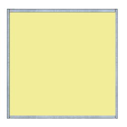 Panneau de toit pour volière de 1mx1m - Tôlé