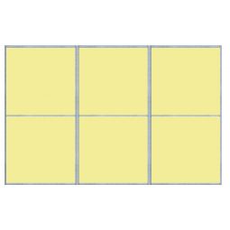 Panneau de toit pour volière de 3mx2m - Tôlé