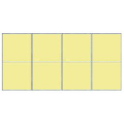 Panneau de toit pour volière de 4mx2m - Tôlé