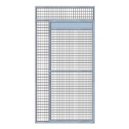 Panneau de volière 1mx2m + Porte + Plateau Tournant - Grillage 25x25mm