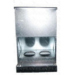 Mangeoire Anti-Gaspillage 2 trous - Perruches et Grandes Perruches