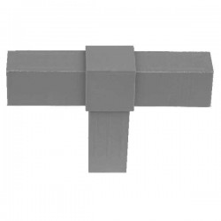 Connecteur Renforcé en forme de "T" pour tubes 20mm x 20mm