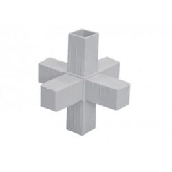 Connecteur Renforcé de forme "6 Dimensions" pour tubes 20mm x 20mm