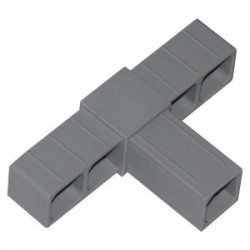 Connecteur Renforcé en forme de "T" pour tubes 25mm x 25mm