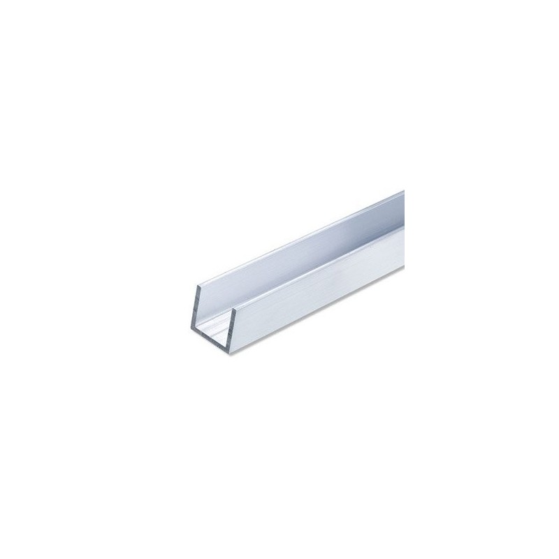 Barre aluminium en forme de "U" 20mm x 20mm - Ep: 2mm