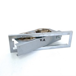 Plateau Tournant 2 Gamelles inox - Diam: 16cm