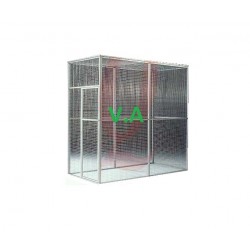 Volière Alu Soudée 2mx1mx2m - Grillage 13x13mm -  Fil 1.05