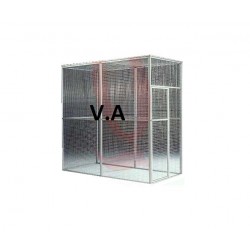 Volière Alu Soudée 2mx1mx2m - Grillage 19x19mm -  Fil 1.45