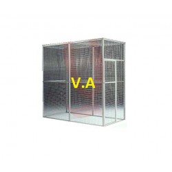 Volière Alu Soudée 2mx1mx2m - Grillage 25x25mm -  Fil 2.05