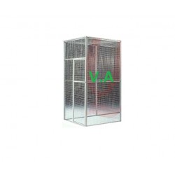 Volière Alu Soudée 1mx1mx2m - Grillage 19x19mm - Fil 1.45