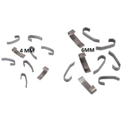 Agraphes plates à sertir de 6mm - Sachet de 1kg