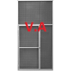 Panneau de volière 1mx2m + Porte de 160x60cm - Grillage 25x25mm