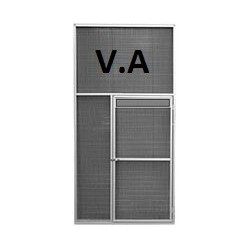 Panneau de volière 1mx2m + Porte + Plateau Tournant - Grillage 13x13mm