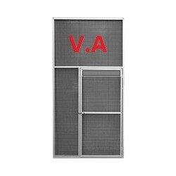 Panneau de volière 1mx2m + Porte + Plateau Tournant - Grillage 19x19mm