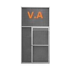 Panneau de volière 1mx2m + Porte + Plateau Tournant - Grillage 25x25mm