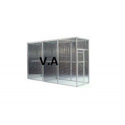 Volière Alu Soudée 3mx1mx2m - Grillage 13x13mm -  Fil 1.05