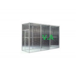 Volière Alu Soudée 3mx1mx2m - Grillage 19x19mm -  Fil 1.45