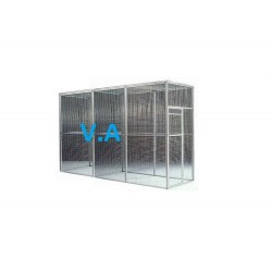 Volière Alu Soudée 3mx1mx2m - Grillage 25x25mm -  Fil 2.05