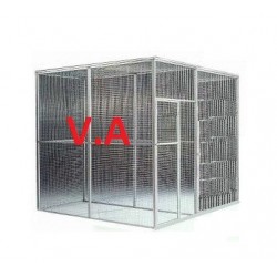 Volière Alu Soudée 2mx2mx2m - Grillage 19x19mm -  Fil 1.45