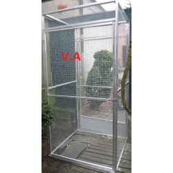 Sas pour Volière Alu Soudé - Grillage 13x13mm - Fil 1.05