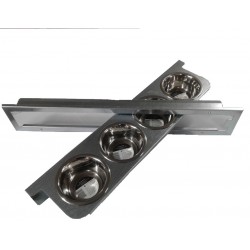 Plateau Tournant 4 Gamelles inox - Diam: 13,5cm