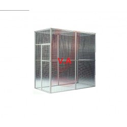 Kit Volière Alu 2mx1mx2m - Grillage 25x25mm -  Fil 2.05