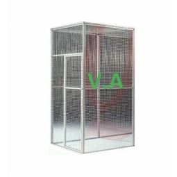 Kit Volière Alu 1mx1mx2m - Grillage 19x19mm -  Fil 1.45