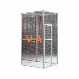 Kit Volière Alu 1mx1mx2m - Grillage 25x25mm -  Fil 2.05