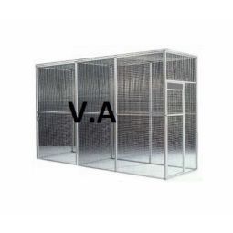 Kit Volière Alu 3mx1mx2m - Grillage 13x13mm -  Fil 1.05