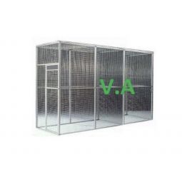 Kit Volière Alu 3mx1mx2m - Grillage 19x19mm -  Fil 1.45