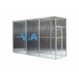 Kit Volière Alu 3mx1mx2m - Grillage 25x25mm -  Fil 2.05